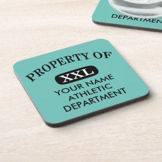 Property of XXL Your Name Coaster