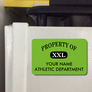Property of XXL Your Name Flexible Magnet