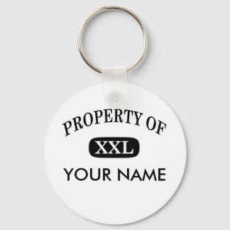Property of XXL Your Name Keychain