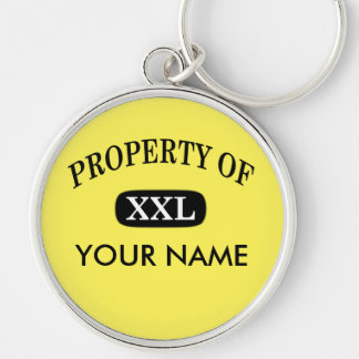 Property of XXL Your Name Keychain