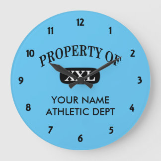Property of XXL Your Name Large Clock