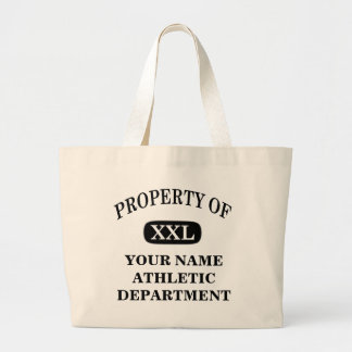 Property of XXL Your Name Large Tote Bag