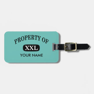 Property of XXL Your Name Luggage Tag
