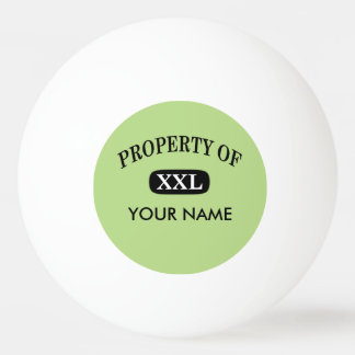 Property of XXL Your Name Ping Pong Ball