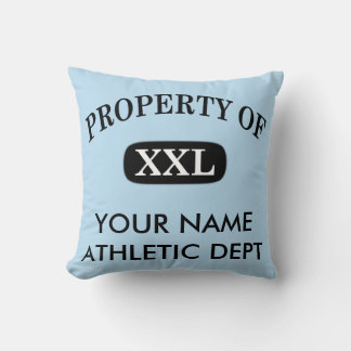 Property of XXL Your Name Throw Pillow