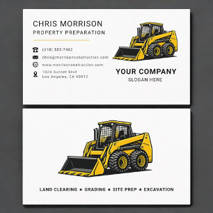 Property Preparation Construction Business Card