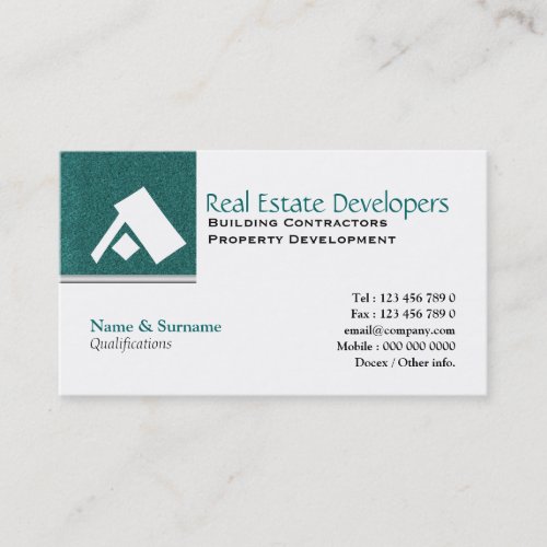 Property real estate monogram A Business Cards
