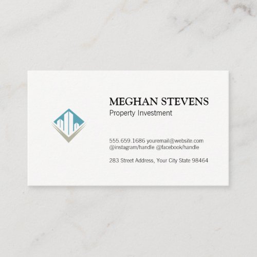 Property  Realtor Icon Appointment Card
