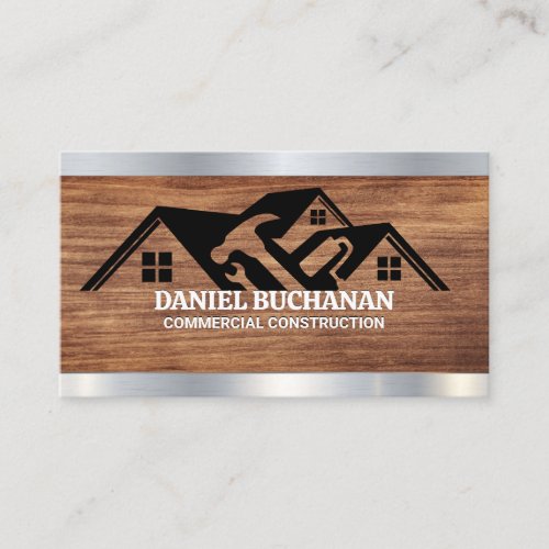 Property Roof | Builder Tools | Home Repair Business Card