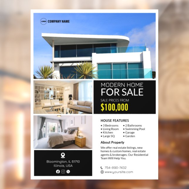 Property  Sale Custom Window Cling (Sheet 2)