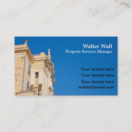 Property Services business card