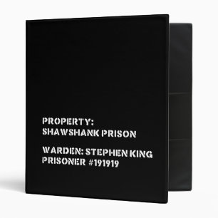 Property: Shawshank Prison Binder