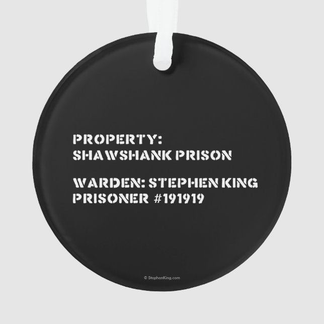 Property: Shawshank Prison Ornament (Back)
