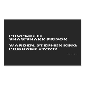 Property: Shawshank Prison Rectangular Sticker