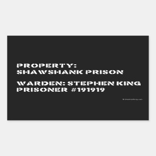Property: Shawshank Prison Rectangular Sticker