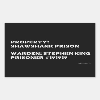 Property: Shawshank Prison Rectangular Sticker