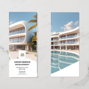 Property specialist real estate advertizing black brochure