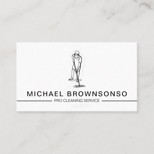 Property Turnover Housekeeping Business Card (Front)