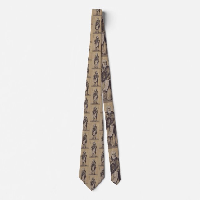 Prophet Elijah Father of Carmelites Neck Tie (Front)