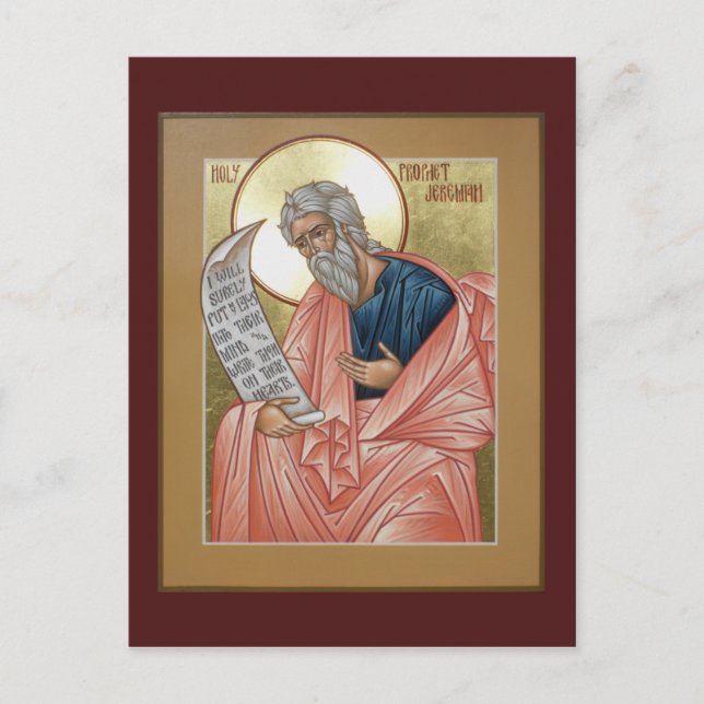 Prophet Jeremiah Prayer Card (Front)