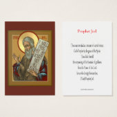 Prophet Joel Mini Prayer Card (Front & Back)