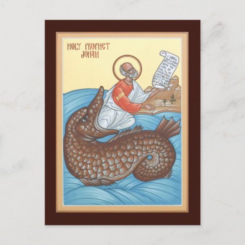 Prophet Jonah Prayer Card