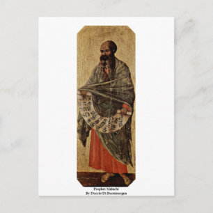 Prophet Malachi By Duccio Di Buoninsegna Postcard