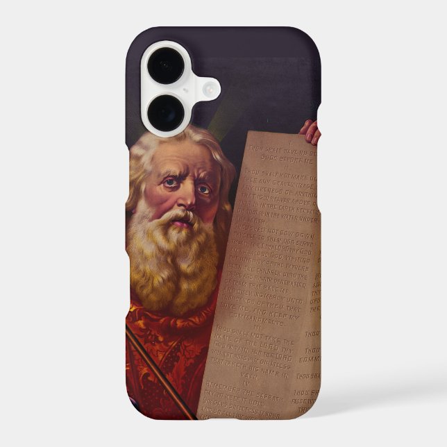 Prophet Moses on Mount Sinai – High-Fidelity Epic  iPhone Case (Back)