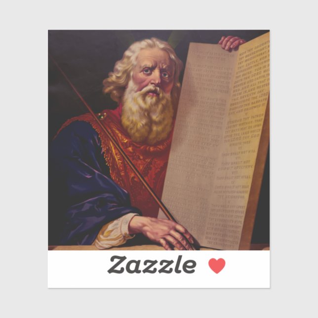 Prophet Moses on Mount Sinai – High-Fidelity Epic  Sticker (Sheet)