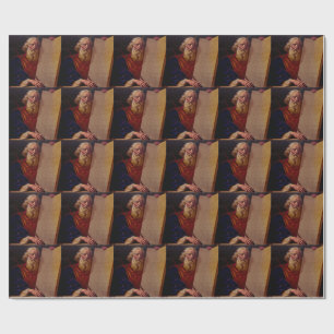 Prophet Moses on Mount Sinai – High-Fidelity Epic Wrapping Paper