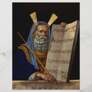 Prophet Moses with the Tablets of the Law  Flyer