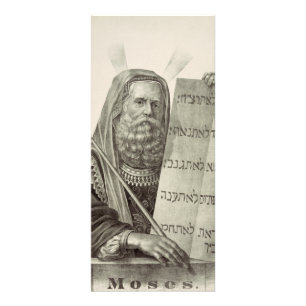 Prophet Moses with the Tablets of the Law Rack Card