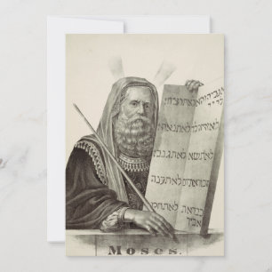 Prophet Moses with the Tablets of the Law Thank You Card