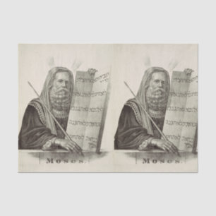 Prophet Moses with the Tablets of the Law Tissue Paper
