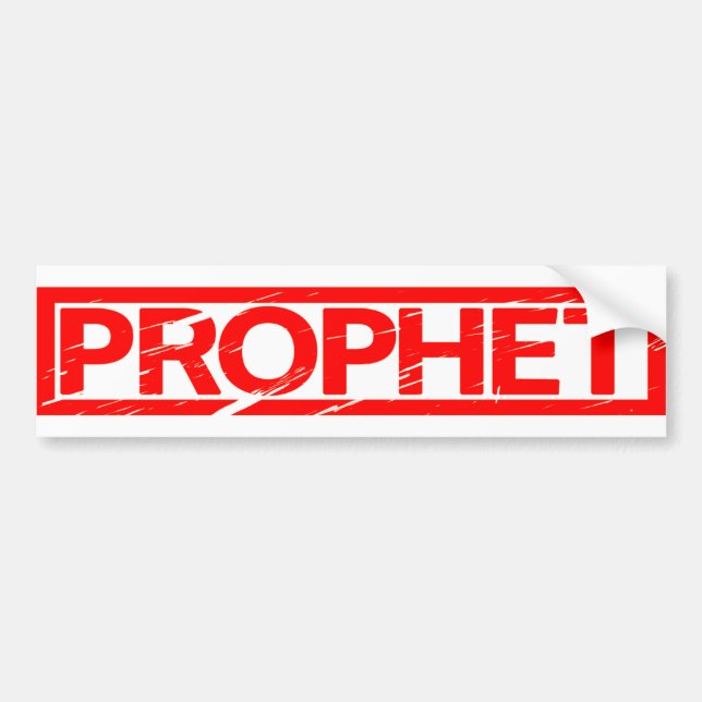 Prophet Stamp Bumper Sticker (Front)