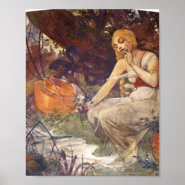 Prophetess Alphonse Mucha Poster (Front)