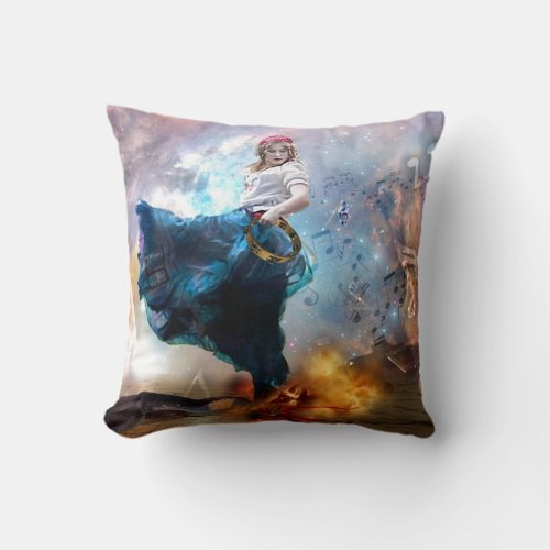 prophetic art created by Dolores DeVelde Throw Pillow