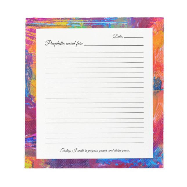 Prophetic Word Notepad (Front)