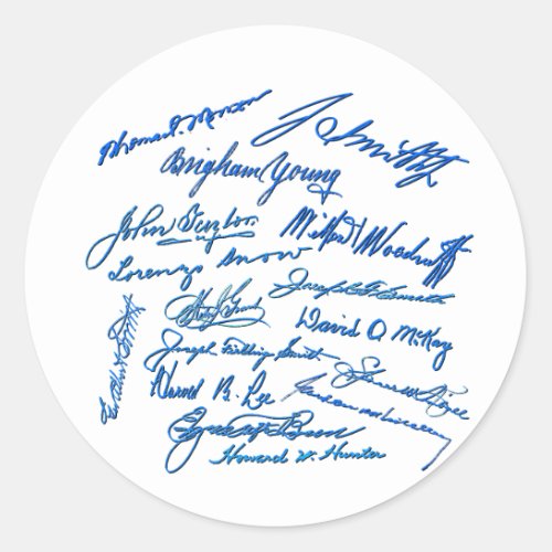 Prophets Autographs Classic Round Sticker
