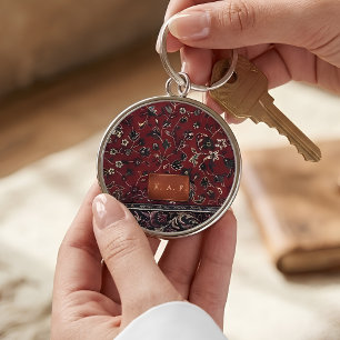 Prophet's Mosque Vintage Carpet Monogram Keychain