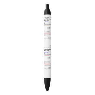 Propofol Anesthesia CRNA Black Trim Pen, Black Ink Pen