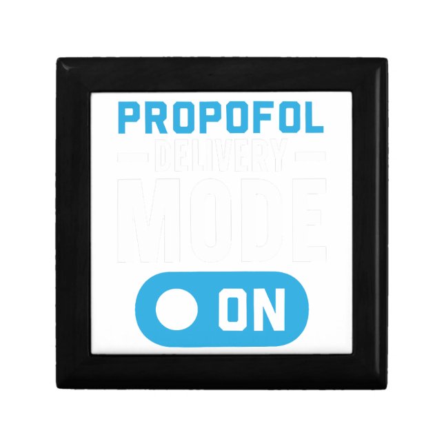 Propofol Delivery Mode On Anesthesia Anesthetist Gift Box (Front)
