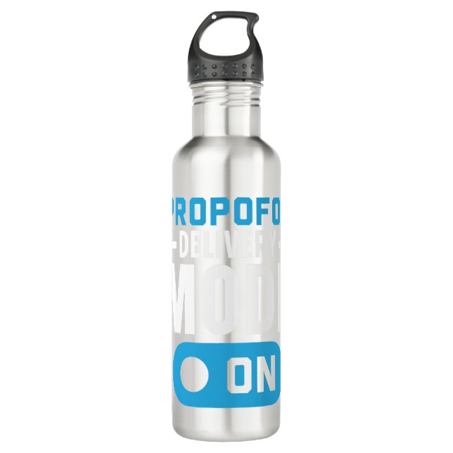 Propofol Delivery Mode On Anesthesia Anesthetist Stainless Steel Water Bottle (Front)