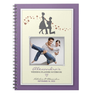 Proposal Bride's Wedding Planner Notebook (purple)