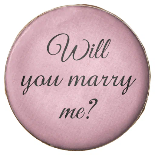 Proposal Cookie:  Pink &amp; Black Chocolate Covered Oreo