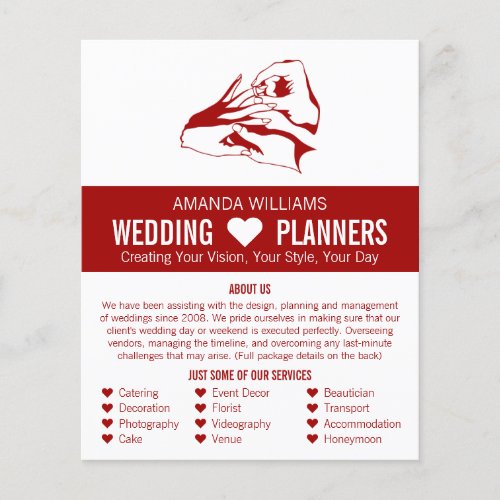 Proposal Design Wedding Event Planner Advertising Flyer