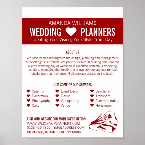 Proposal Design Wedding Event Planner Advertising Poster