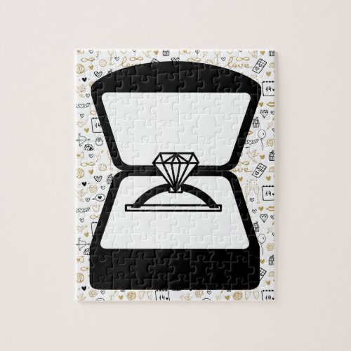 Proposal Engagement Ring Jigsaw Puzzle