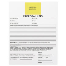 Proposal Form Deluxeforms Blank Template