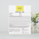 Proposal Form Deluxeforms Blank Template (Standing Front)